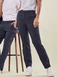 Damenhose Modern Pinpoint Blau – Businesshose für Damen aus elastischem Gewebe mit 37.5® Technologie